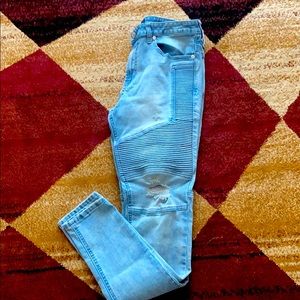 32w 32l light wash jeans-Men